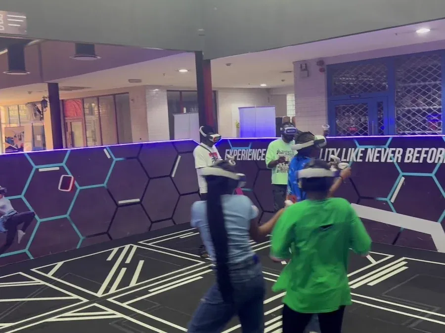 Children taking part in a supervised VR Arena activity at the Player One Surulere branch