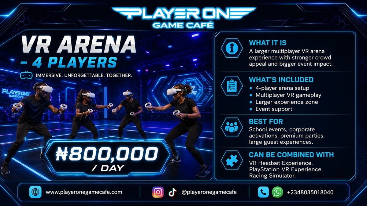 VR Arena rental setup for group events and activations